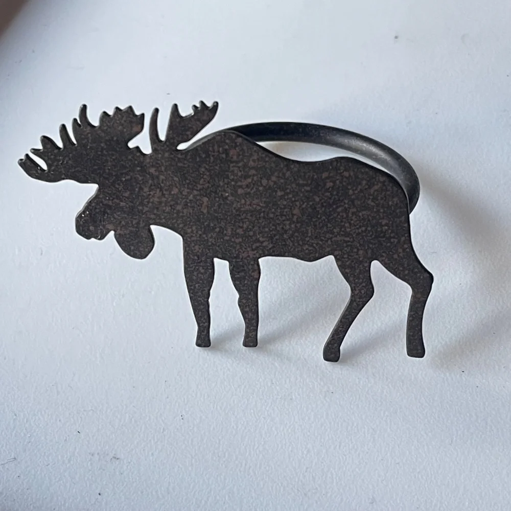 Williams Sonoma Moose Napkin Rings